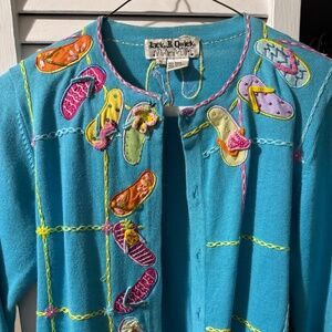 Flip flop cardigan top